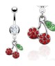 piercing nombril cerise