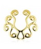 faux piercing fleur tribal teton sein mamelon poitrine couleur doré