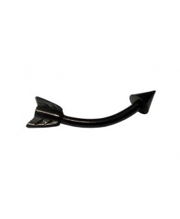 Piercing Arcade Flèche Noire | Bijou Spike Acier 316L Pour Sourcil - Style Gothique Et Rock
