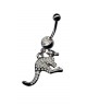 piercing nombril kangourou strass blanc