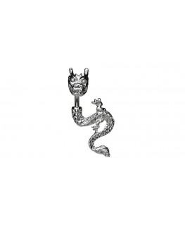 Piercing dragon nombril chinois