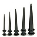 piercing ecarteur oreille pointe noir