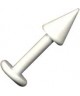 piercing labret tragus spike pique acier blanc
