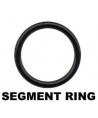 Piercing anneau segment a clipser acier noir