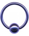 piercing anneau captif boule de serrage couleur violet