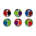 LOT DE 12 Accesoire piercing multi coeur ball bille avec de la couleur filetage 1.6mm boule 6mm langue