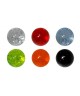 Piercing nombril lot paillette 6 boule couleurs brillant strass