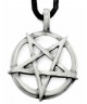 Pendentif Pentache etain avec cordon noir