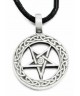 Pendentif Pentache etain avec cordon noir