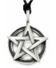 Pendentif Pentache etain avec cordon noir