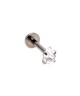 piercing labret tragus goutte strass blanc