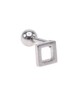 Piercing carré ouvert oreille lobe tragus