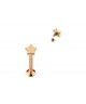 piercing labret etoile tragus couleur doré rose