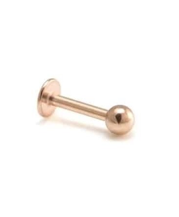 piercing labret etoile tragus couleur doré rose