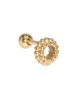 Piercing Tragus Helix Lobe Cartilage Multi Boule Petite Boule Donuts Anneau Couleur Doré