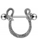 Piercing Mamelon Serpent Nipple Sein Teton Poitrine Relief 3D Snake