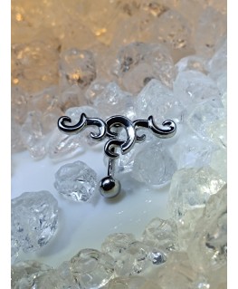 Piercing inversé nombril tribal a l envers bijoux ventre bauchnabel navel ombligo