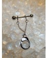 Piercing téton menotte attaché Anneau Poitrine Sein potrine