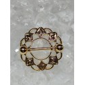 Piercing sein téton anneau bouclier avec rosace mamelon nipple poitrine couleur doré
