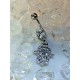 Piercing nombril main fatma attrape reve catcher strass blanc