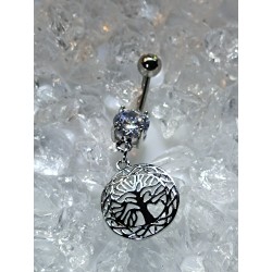 Piercing nombril arbre de vie genealogique