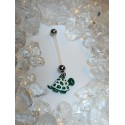 piercing nombril grossesse, femme enceinte tortue verte et blanche