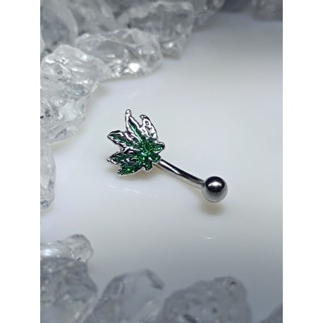 piercing arcade feuille cannabis