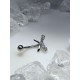 piercing arcade libelule strass aile blanc