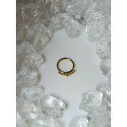 Piercing anneau clickers nez stud narine oreille lobe conch septum helix multi petite boule daith septum couleur doré