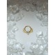 Piercing anneau clickers nez stud narine oreille lobe conch septum helix multi filigrame strass blanc daith septum couleur doré