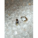 Boucle d oreille homme paire acier inoxydable doré acier