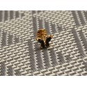Piercing tragus papillon aile multi strass noir embout vissable bijou lobe