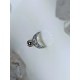 Piercing tragus demi lune croissant strass blanc anti helix lobe conch oreille inoxy