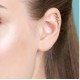 Piercing oreille strass blanc