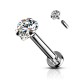 Piercing tragus coeur strass blanc piercing Anti helix bijou lobe