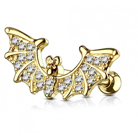 Piercing chauve souris animal aile Anti helix bijou Lobe Supérieur Oreille